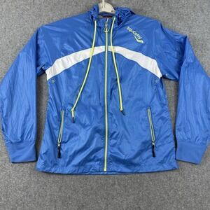 Saucony Lightweight‎ Running Windbreaker Full Zip Jacket Women's M Blue